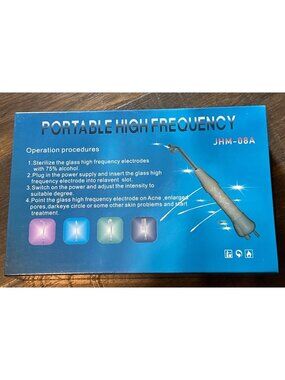 NEW Portable High Frequency Facial Skin Therapy Wand Machine  JHM-08A